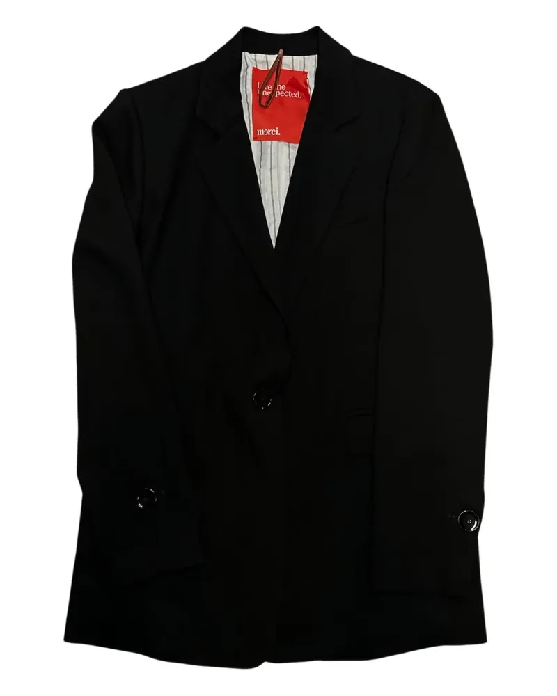 ..,merci buttoned jacket - Schwarz Schwarz