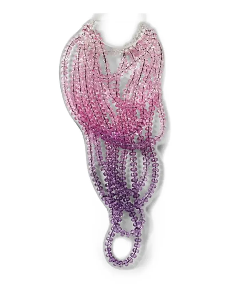 Emporio Armani beaded multi-strand necklace - Rosa Rosa
