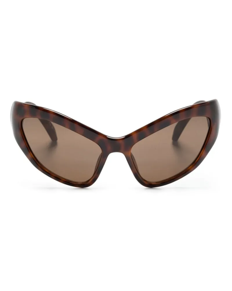 Balenciaga Hamptons Sonnenbrille mit Cat-Eye-Gestell - Braun Braun