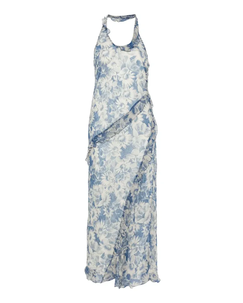 SIR Lilia Neckholder-Maxikleid - Blau Blau