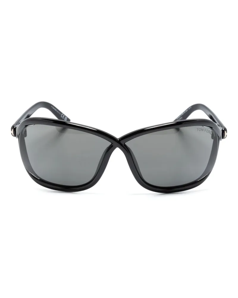 Tom Ford Sonnenbrille im Butterfly-Design - Schwarz Schwarz