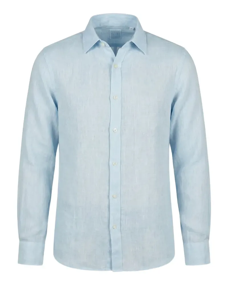 120% Lino long-sleeve shirt - Blau Blau