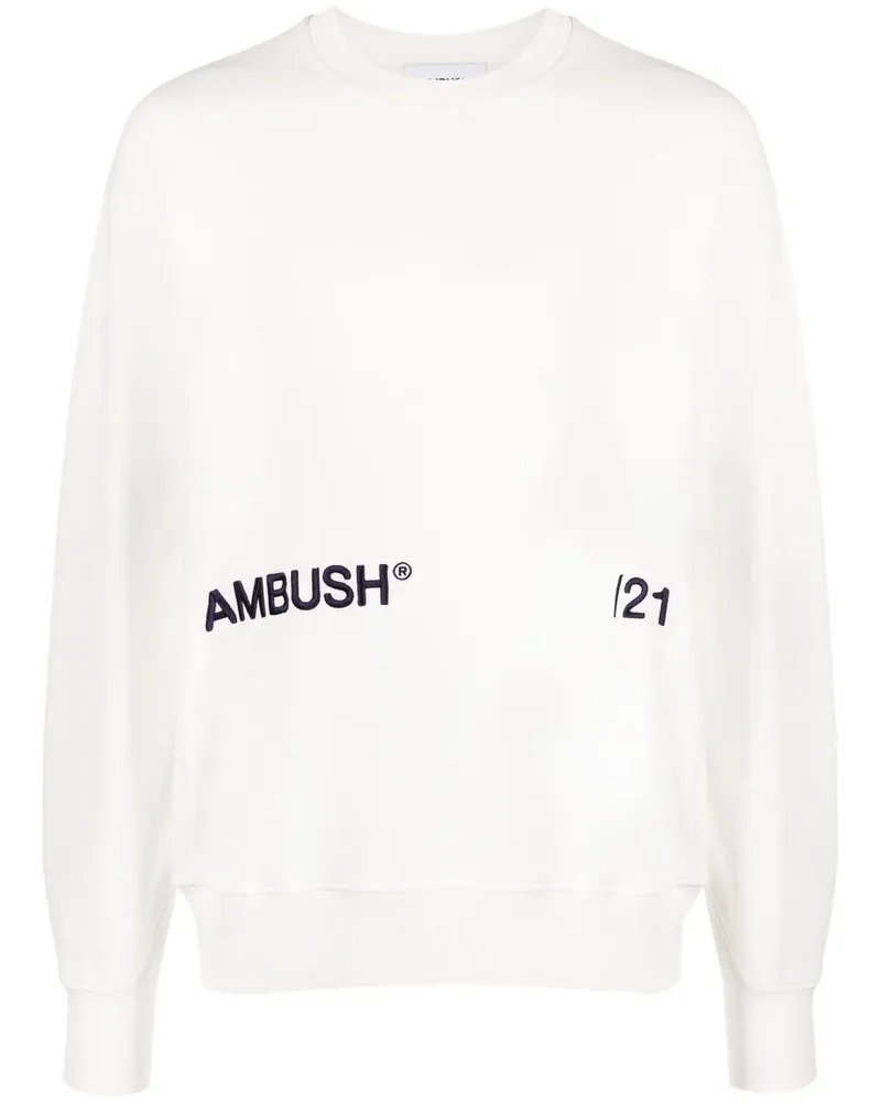AMBUSH Sweatshirt mit Logo-Print - Weiß Weiß