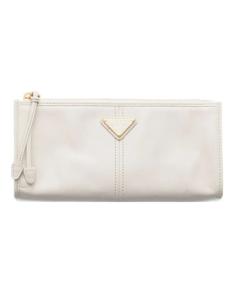 Prada Mini-Tasche aus Leder - Weiß Weiß