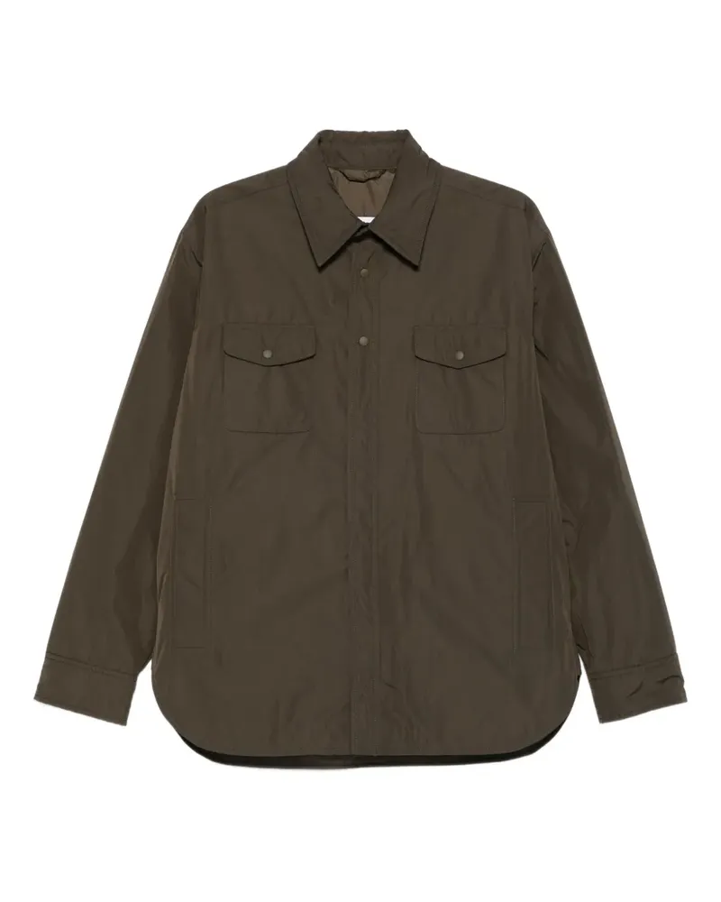 ASPESI Geknöpfte Hemdjacke mit Klappentaschen - Grün Grün