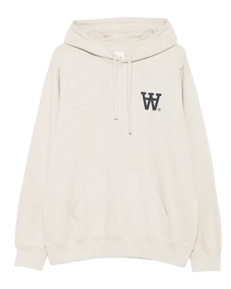 Wood Wood Hoodie mit Logo-Stickerei - 144500 BEIGE 144500