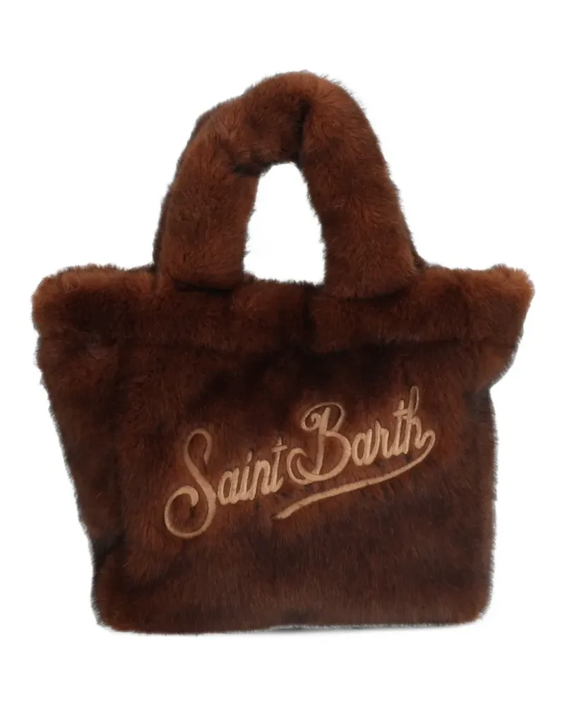 MC2 Saint Barth Mini Vanity Tote Bag aus Faux Fur - Braun Braun