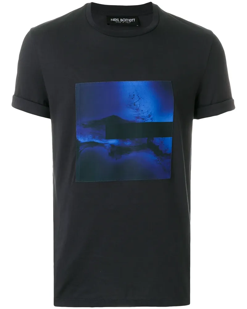 Neil Barrett T-Shirt mit Print - Blau Blau