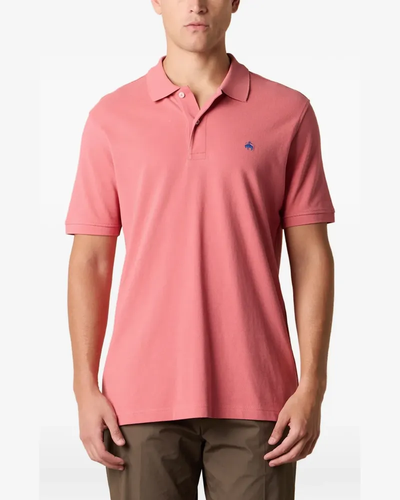 Brooks Brothers Poloshirt mit Piqué-Stickerei - Rosa Rosa