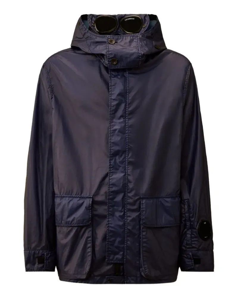 C.P. Company goggle-detail hooded jacket - Blau Blau