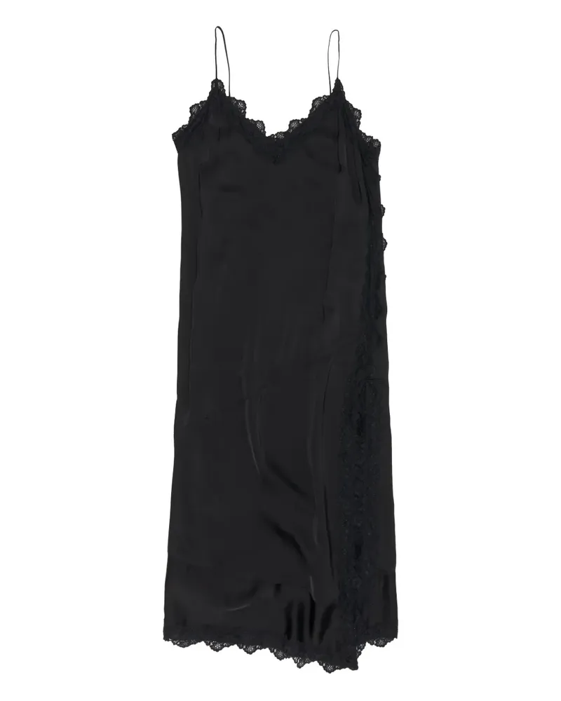 BIMBA Y LOLA Camisole-Kleid mit Spitzenbesatz - Schwarz Schwarz