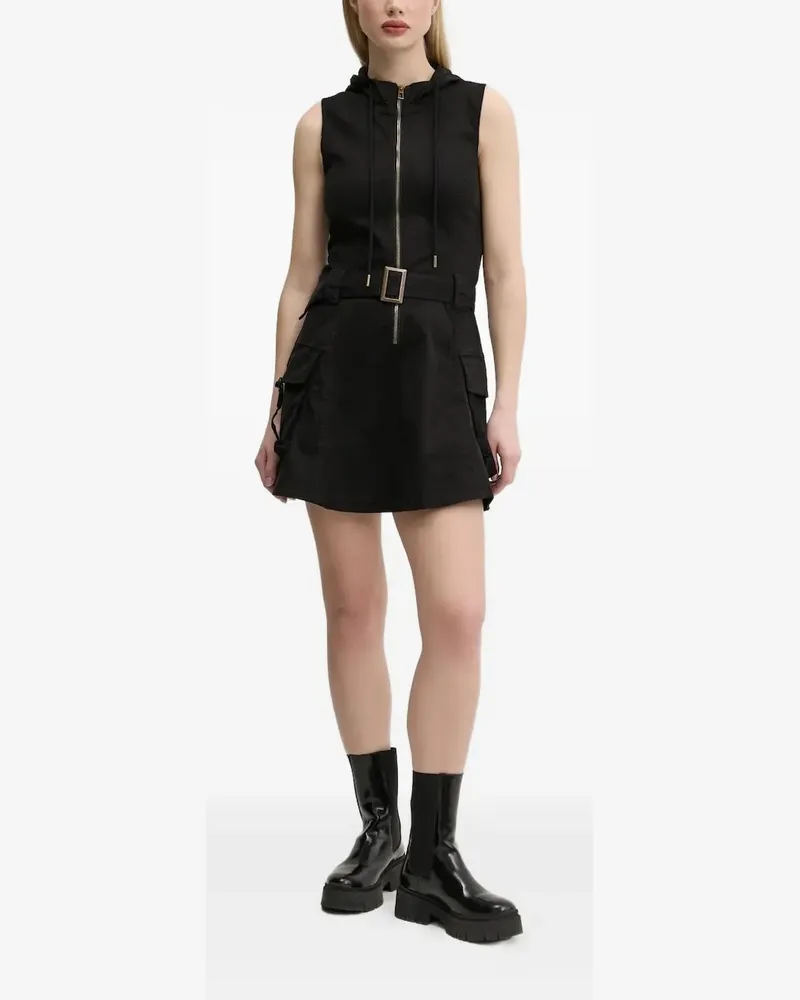 Desigual Minikleid mit Kapuze - Schwarz Schwarz
