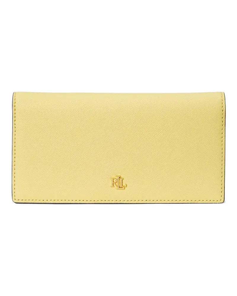 Ralph Lauren logo-plaque leather wallet - Gelb Gelb