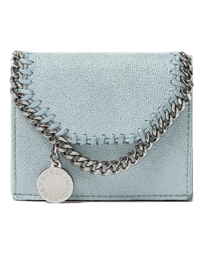Stella McCartney Falabella chain-trim wallet - Blau Blau