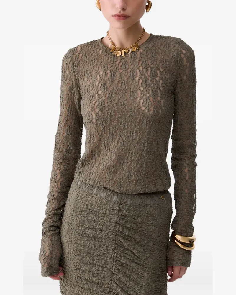 Liu Jo stretch lace top - Grün Grün