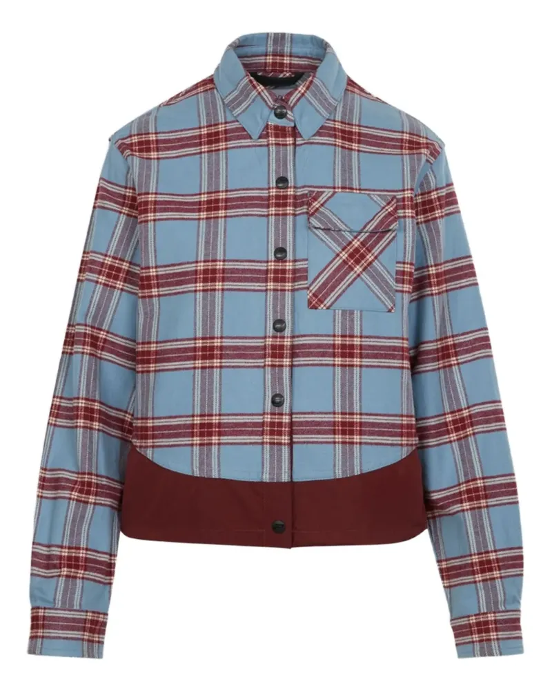 Aztech Mountain Loge Peak checked ski shirt - Blau Blau