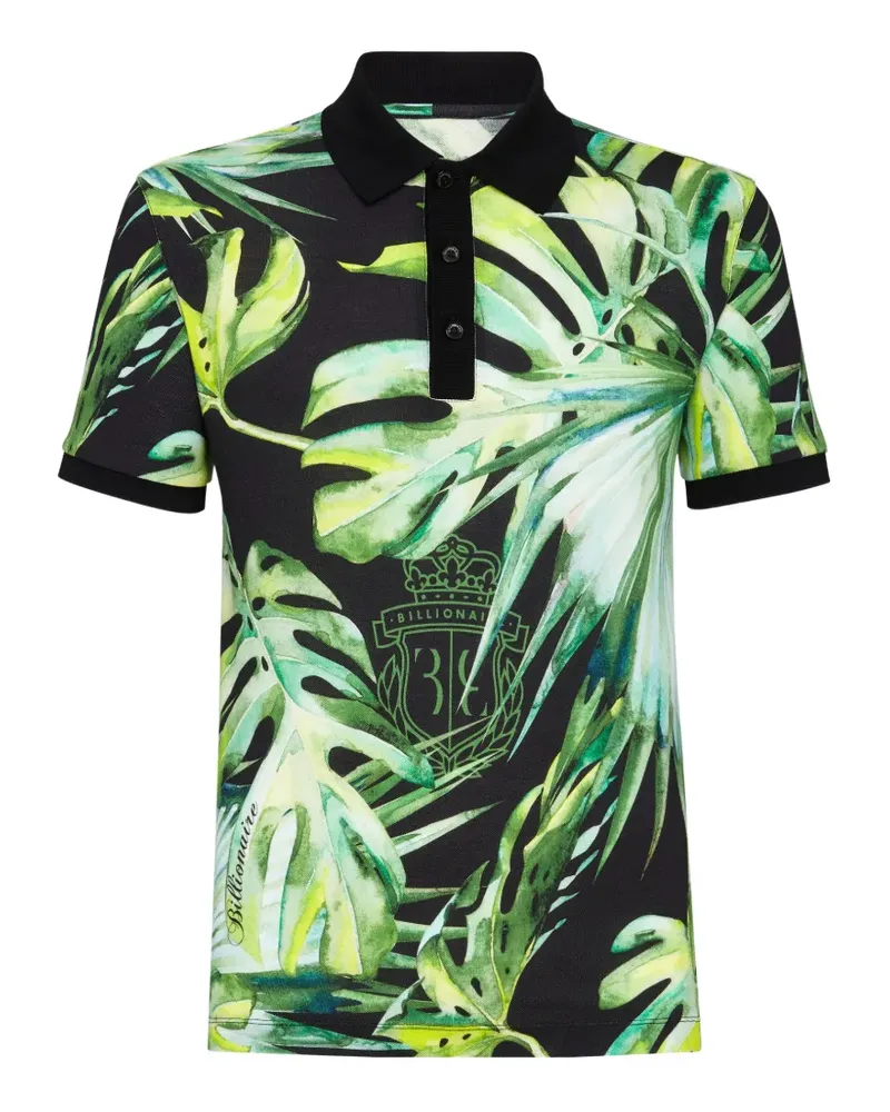 Billionaire Palmas short-sleeve polo shirt - Schwarz Schwarz