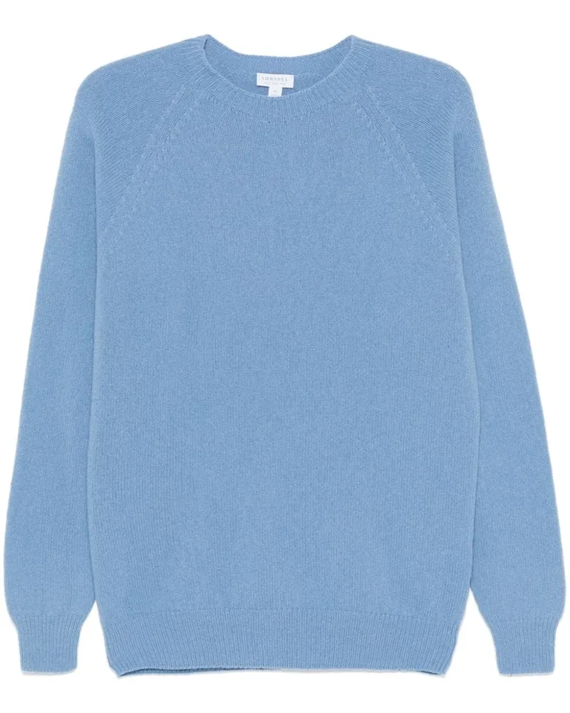 Sunspel Pullover mit rundem Ausschnitt - Blau Blau