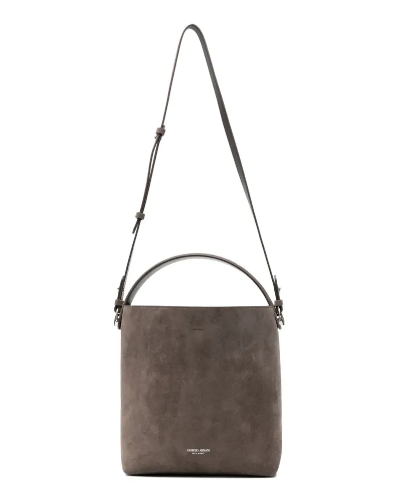Giorgio Armani Tote Bag aus Wildleder - Braun Braun