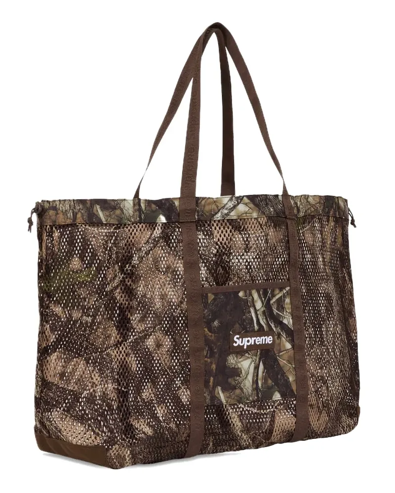 Supreme Being Tote Bag in Mesh-Optik - Braun Braun