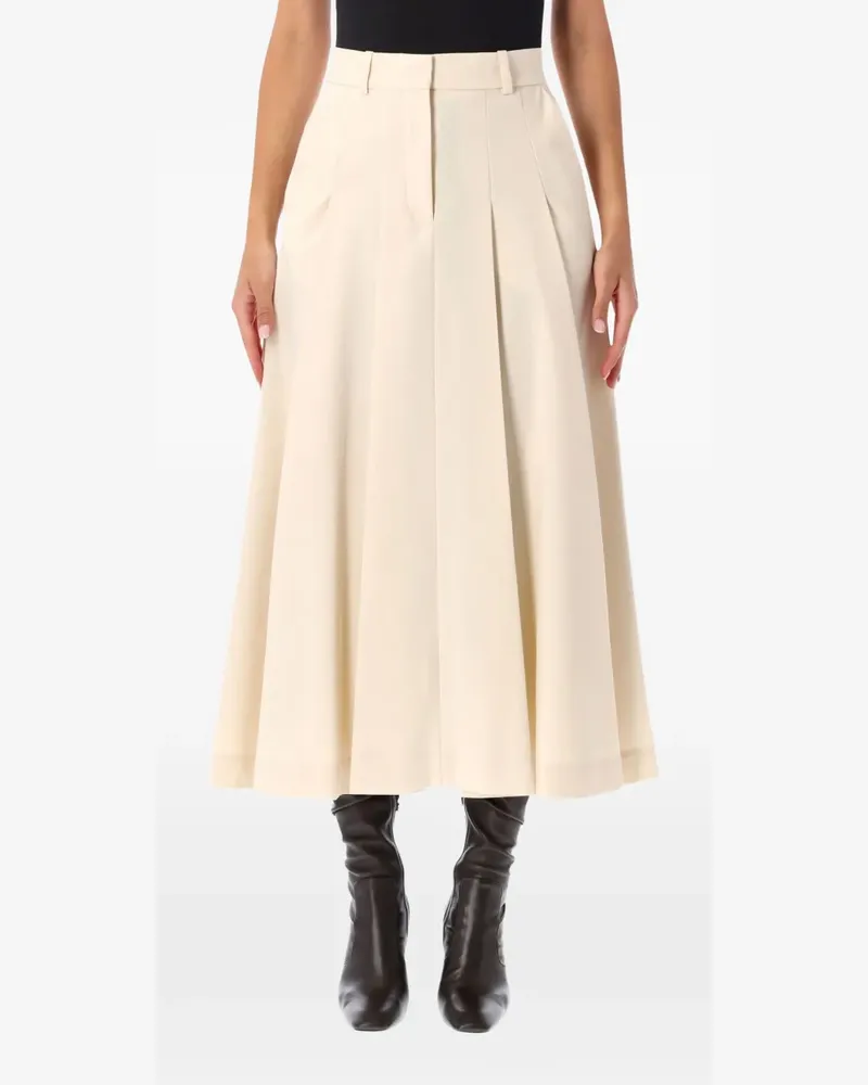 By Malene Birger Edena Midirock in A-Linie - Weiß Weiß