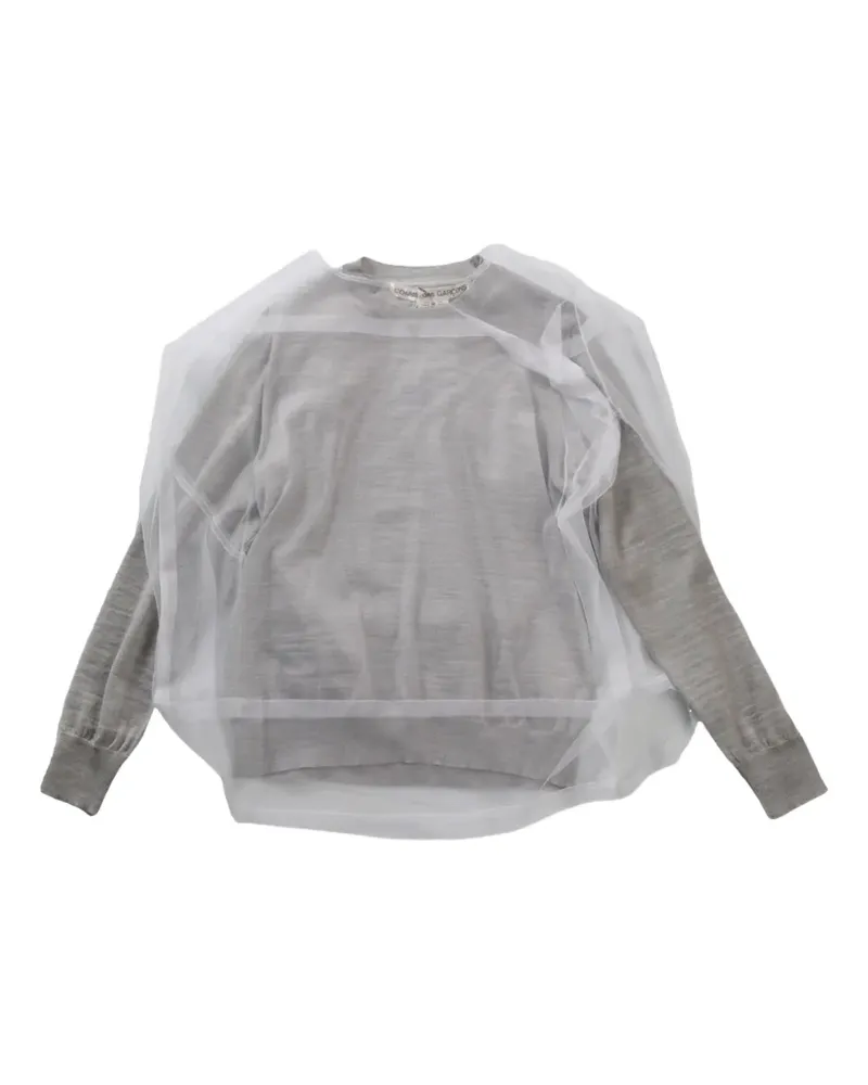 Comme des Garçons layered sweatshirt - Grau Grau