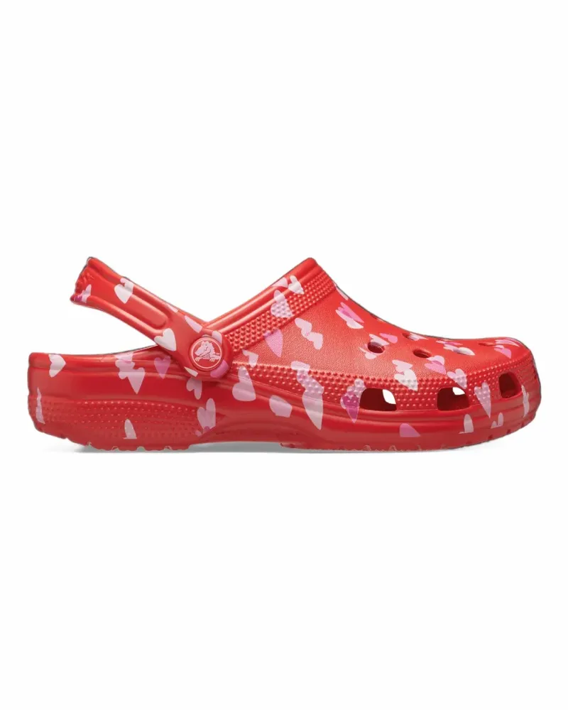 Crocs Classic Mules mit Herz-Print - Rot Rot