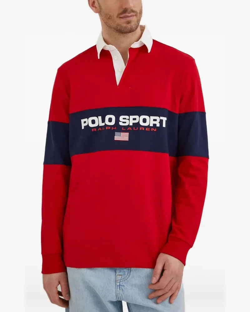 Ralph Lauren Poloshirt mit langen Ärmeln - Rot Rot