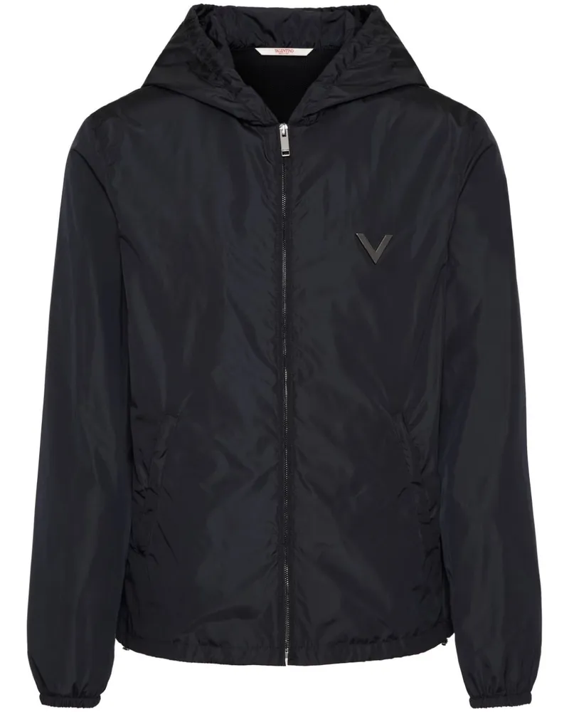 Valentino Garavani Windbreaker mit V-Detail - Blau Blau