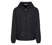 Windbreaker mit V-Detail - Blau