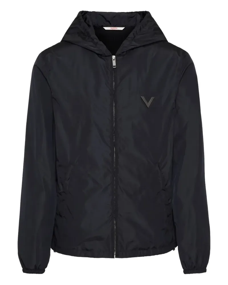 Valentino Garavani Windbreaker mit V-Detail - Blau Blau