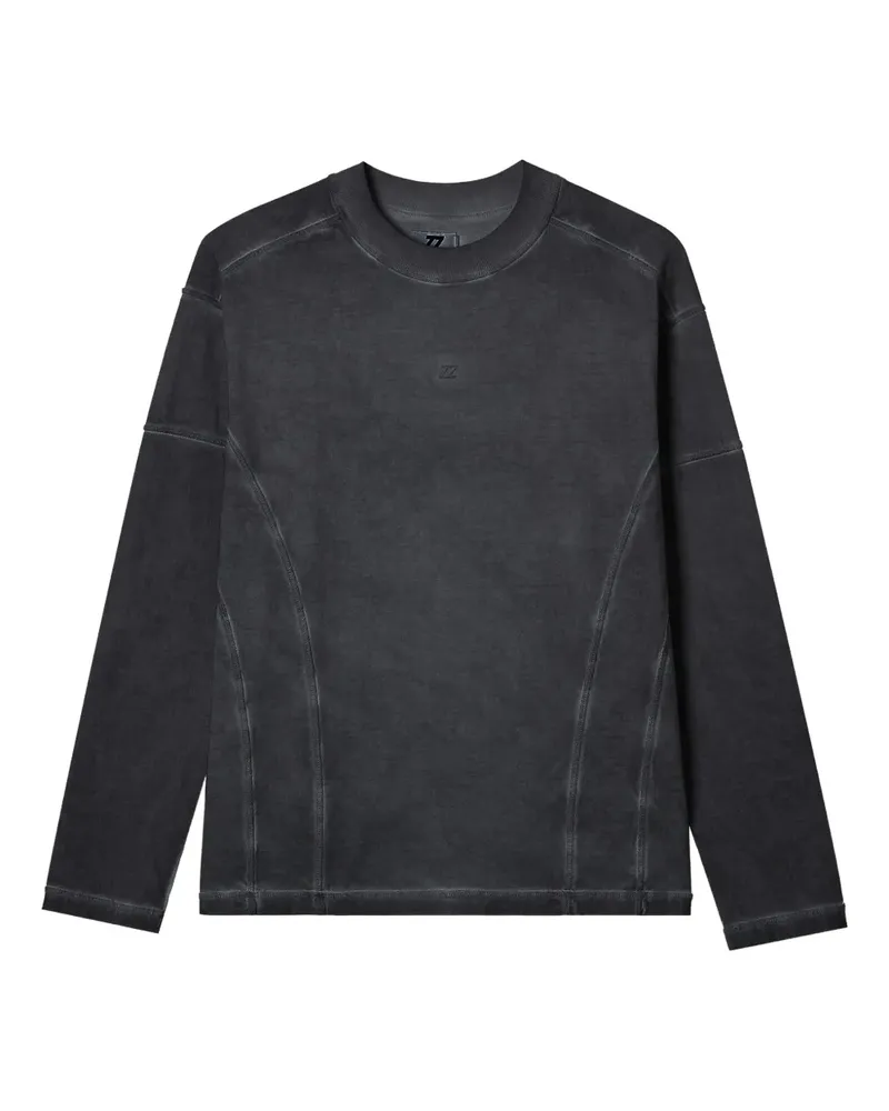 Izzue Langarmshirt mit Einsätzen - Grau Grau