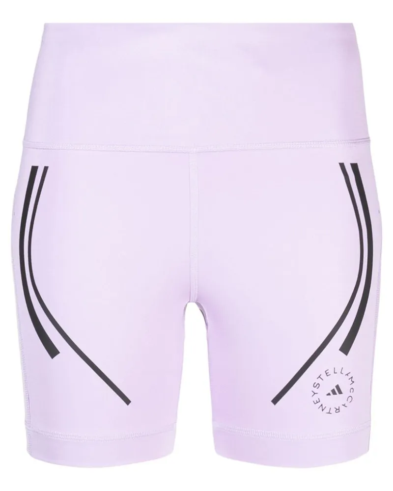 adidas Shorts mit Streifen - Violett Violett
