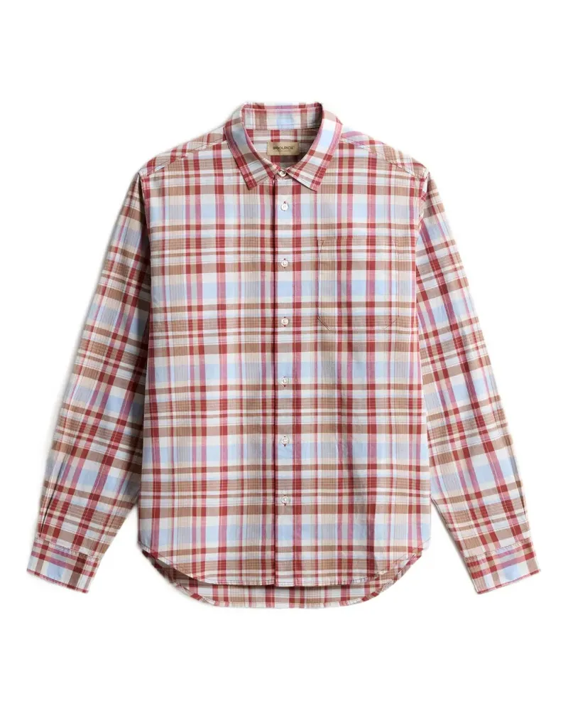 Woolrich checked patch cotton shirt - Rot Rot