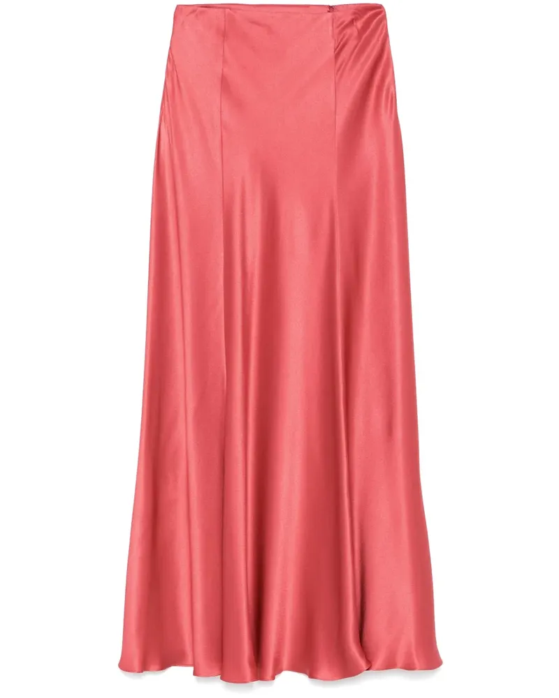 Alberta Ferretti Rock aus Satin - Rot Rot