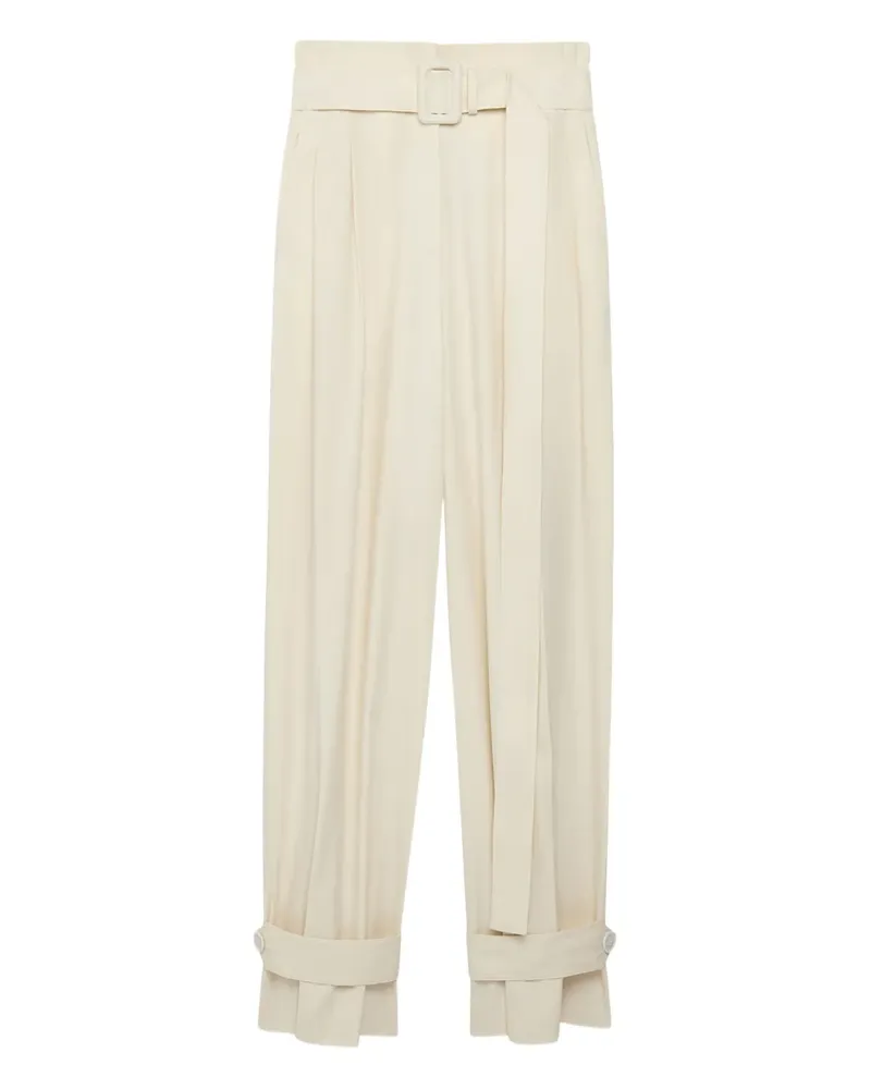 Another Tomorrow Plissierte Hose - Nude Nude