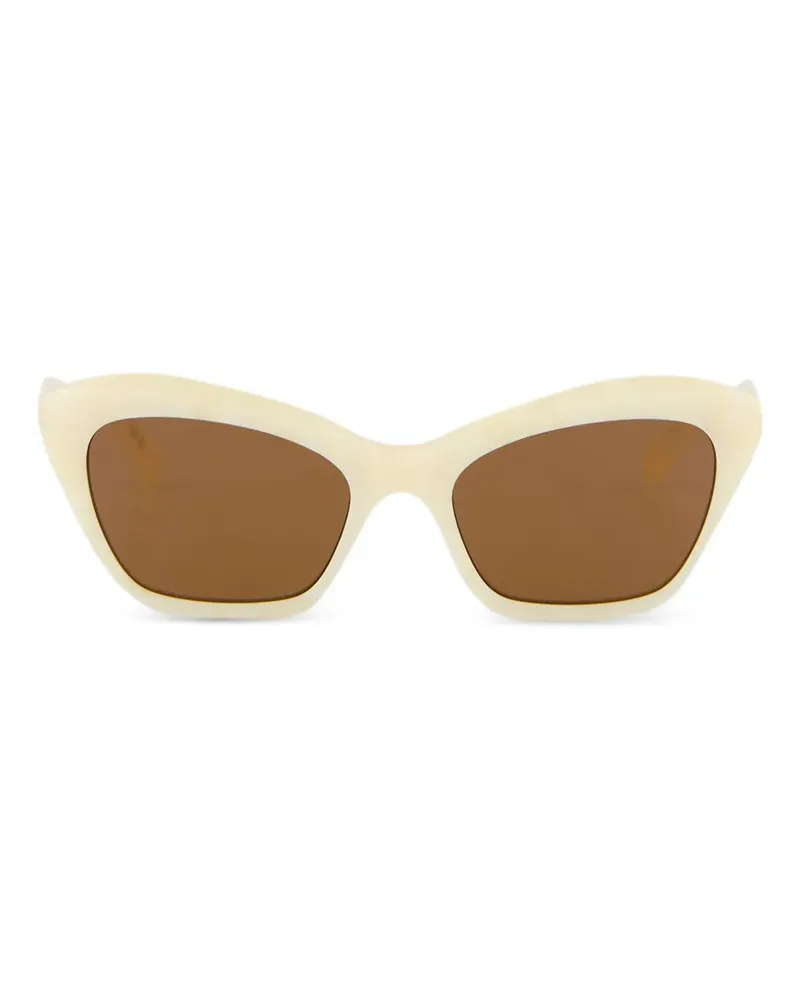 Valentino Garavani Dauphin V-logo cat-eye sunglasses - Nude Nude