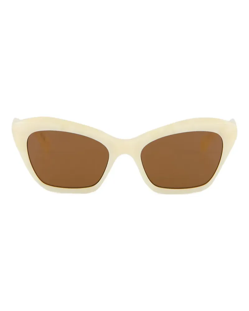 Valentino Garavani Dauphin V-logo cat-eye sunglasses - Nude Nude