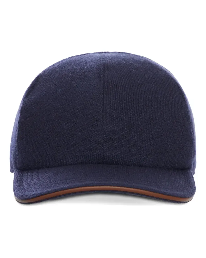 Kiton Baseballkappe aus Kaschmir - Blau Blau