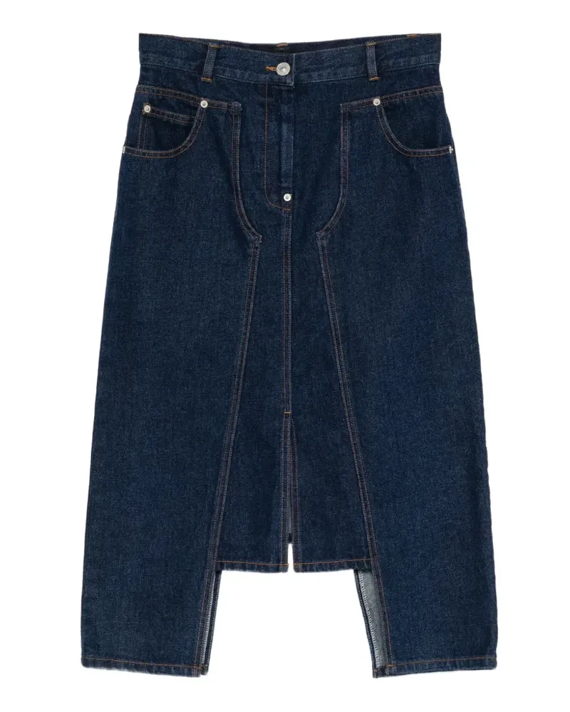 pushBUTTON Jeansrock mit Einsatz - Blau Blau