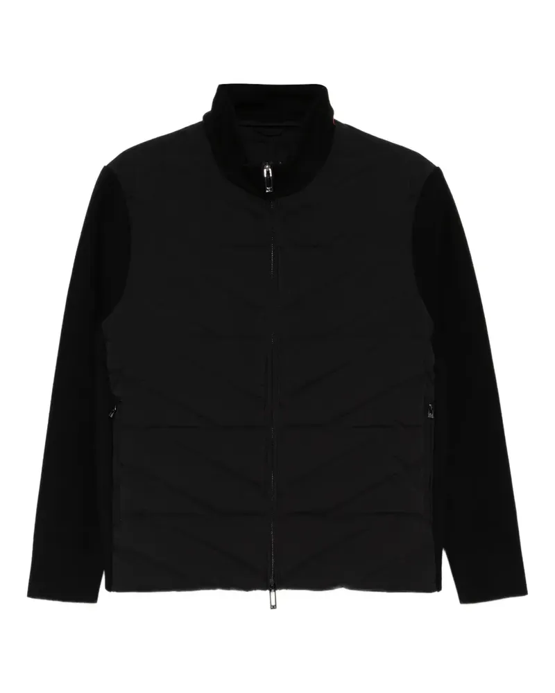 Emporio Armani Gefütterte Jacke mit Kontrasteinsätzen - Schwarz Schwarz