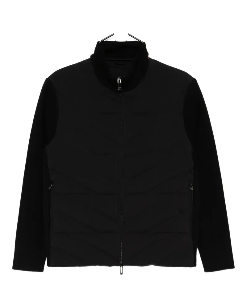 Emporio Armani Gefütterte Jacke mit Kontrasteinsätzen - Schwarz Schwarz