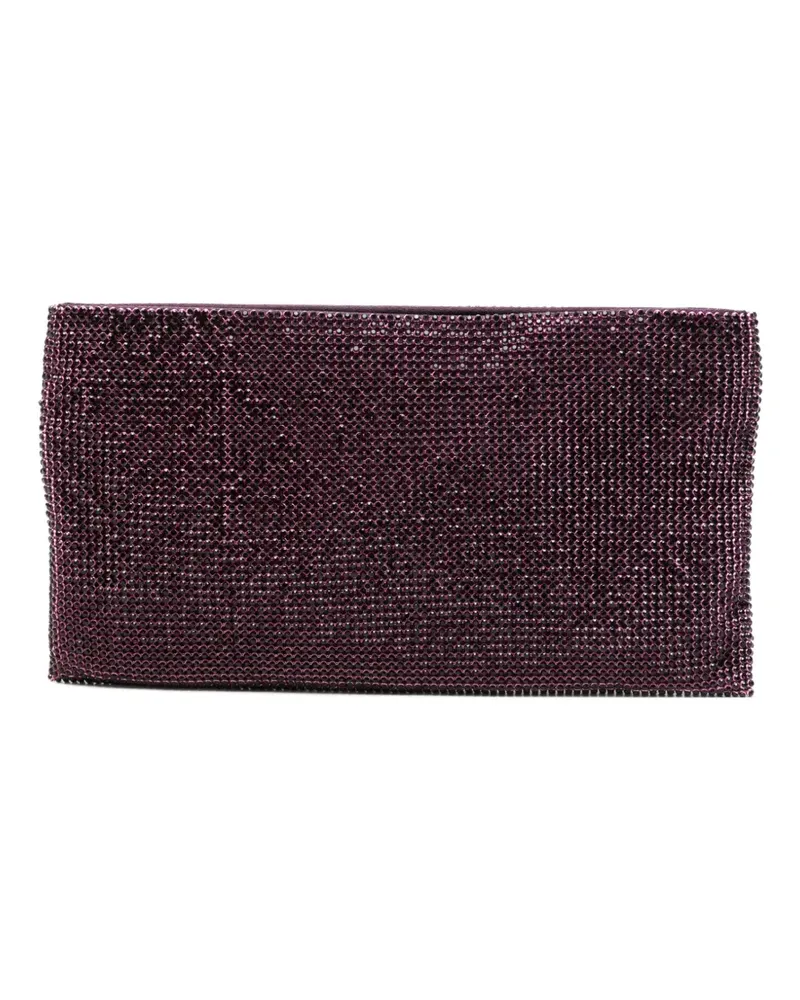 Benedetta Bruzziches Schultertasche mit Kristallen - Violett Violett