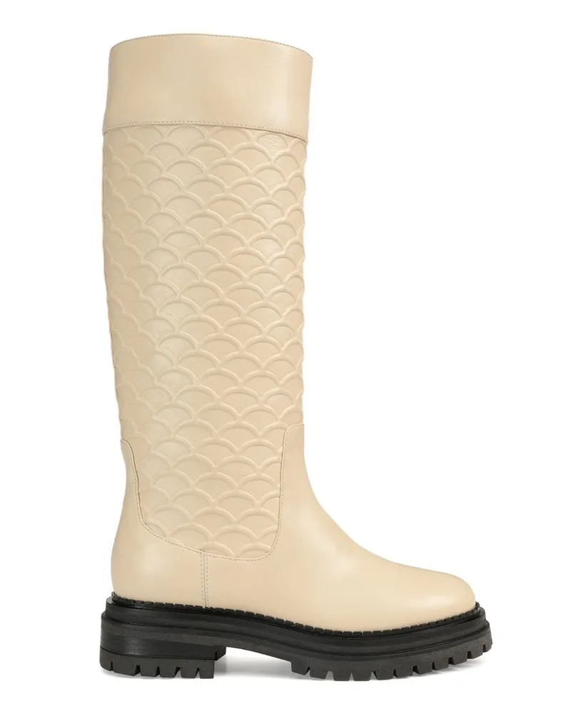 Sergio Rossi SR Mermaid 3D Stiefel Nude