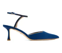 Autumn Pumps mit Kristallen - Blau