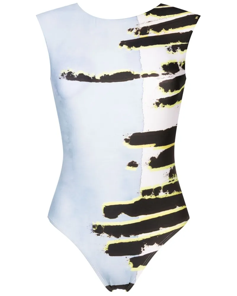 Lenny Niemeyer Maio Badeanzug mit abstraktem Print - Blau Blau