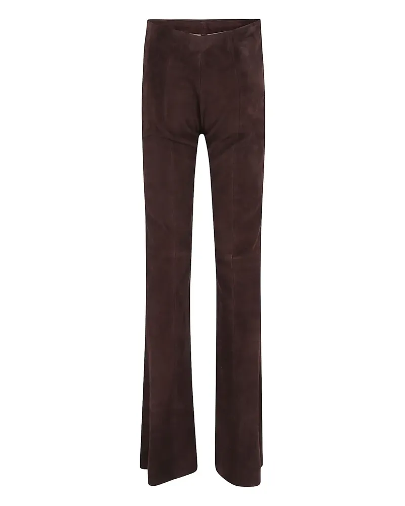 Stouls Straight-Leg-Hose aus Wildleder - Braun Braun