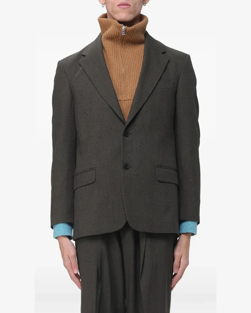 PAURA notched-lapel single-breasted blazer - Grün Grün