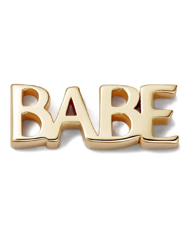 Loquet 18K rose gold Babe Script charm - Rosa Rosa