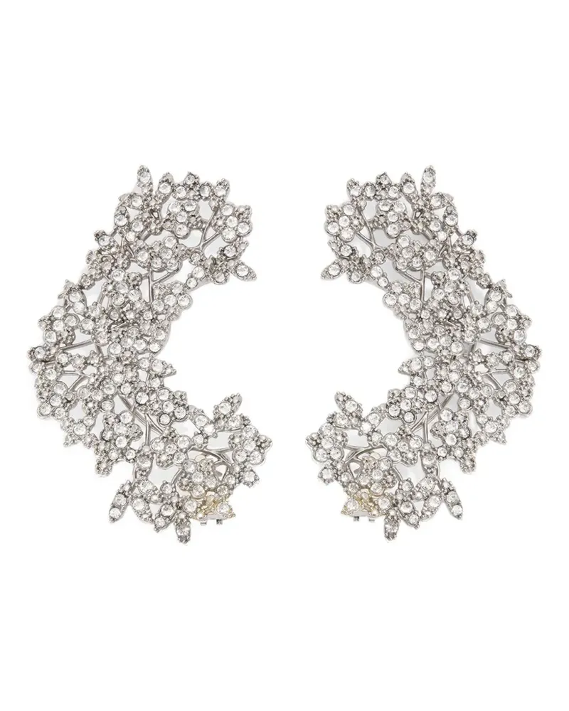 Jil Sander Ohrringe mit Zirkonia - Silber Silber